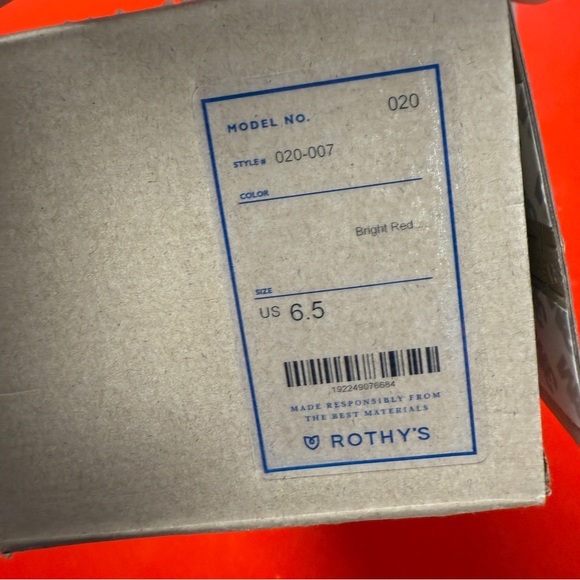 ROTHYS BRIGHT RED FRINGE AND PINK SLIDE SANDLES - Picture 3 of 6